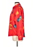Chico's Print Red Long Sleeve Button-Down Shirt Size Lg (2) - photo 5