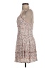 Love Tree 100% Rayon Floral Tan Cocktail Dress Size S - photo 5
