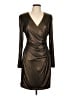 Taylor Metallic Black Cocktail Dress Size 10 - photo 1