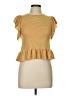 Speechless Yellow Short Sleeve Top Size L - photo 1