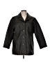 Eddie Bauer 100% Polyester Black Faux Leather Jacket Size Med Petite - photo 1