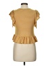 Speechless Yellow Short Sleeve Top Size L - photo 2