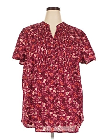 Woman Within Short Sleeve Blouse (view 1)