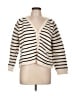 J.Crew Stripes Ivory Cardigan Size L - photo 1