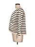 J.Crew Stripes Ivory Cardigan Size L - photo 5