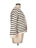 J.Crew Stripes Ivory Cardigan Size L - photo 4
