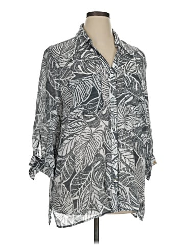 Ruby Rd. 3/4 Sleeve Button-Down Shirt (view 1)