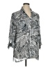 Ruby Rd. Paisley Gray 3/4 Sleeve Button-Down Shirt Size XL - photo 1