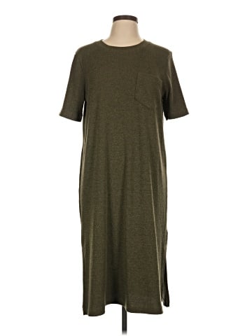 Madewell Ribbed Pocket Tee Midi Dress (view 1)