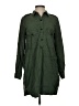 Zara 100% Lyocell Green Long Sleeve Button-Down Shirt Size S - photo 1