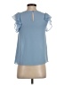1.State 100% Polyester Solid Blue Sleeveless Blouse Size XS - photo 2