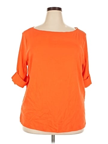 Lauren by Ralph Lauren 3/4 Sleeve Top (view 1)