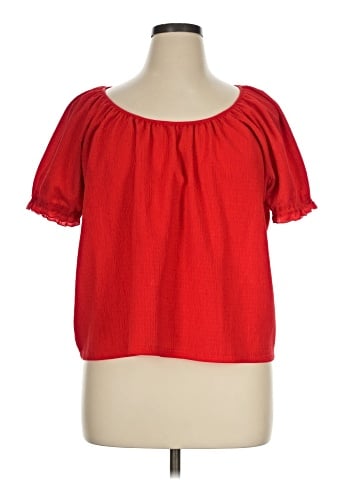 TeXTURE & THREAD Madewell Short Sleeve Blouse (view 1)