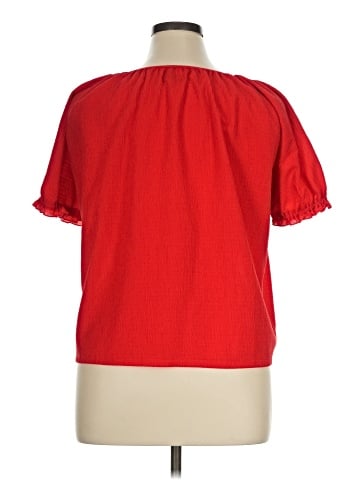 TeXTURE & THREAD Madewell Short Sleeve Blouse (view 2)