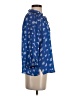 Vince Camuto 100% Polyester Floral Blue 3/4 Sleeve Blouse Size XXS - photo 4