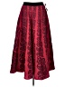 Assorted Brands Paisley Red Formal Skirt Size 7 - photo 1