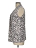 Kasper Print Ivory Sleeveless T-Shirt Size L - photo 5