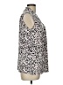 Kasper Print Ivory Sleeveless T-Shirt Size L - photo 4
