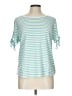 Talbots Stripes Blue Green Short Sleeve T-Shirt Size L - photo 1