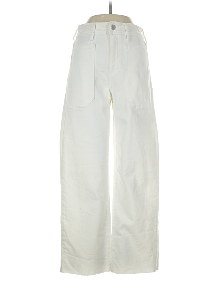 Pre-owned Just Black Jeans In Ivory