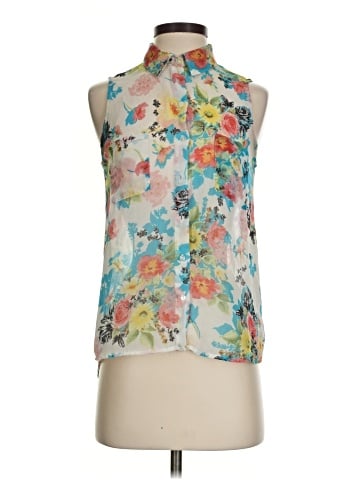 Papaya Sleeveless Blouse (view 1)