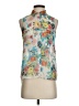 Papaya 100% Polyester Ivory Sleeveless Blouse Size S - photo 1