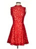 Francesca's 100% Polyester Red Cocktail Dress Size S - photo 1