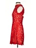 Francesca's 100% Polyester Red Cocktail Dress Size S - photo 5