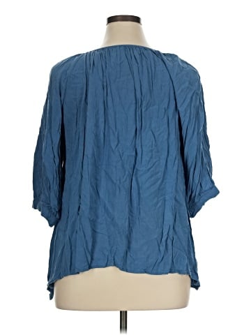 Chelsea & Theodore Short Sleeve Blouse (view 2)