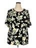 Cure Black Short Sleeve Blouse Size 2XL - photo 1