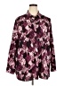 Talbots Paisley Burgundy Long Sleeve Blouse Size 3X - photo 1