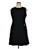 Sharagano Solid Black Cocktail Dress Size 14 Petite - photo 1