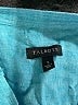 Talbots 100% Linen Teal Long Sleeve Blouse Size S - photo 7