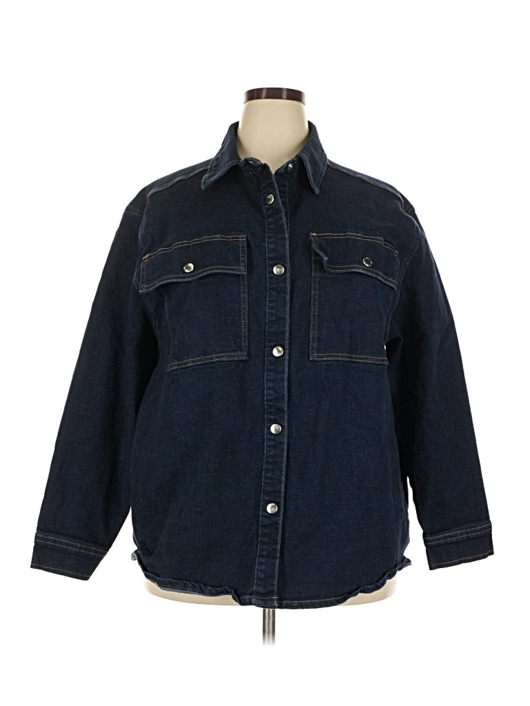 Pre-owned Amazon Essentials Denim Jacket In Blue