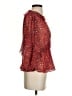 Zara 100% Polyester Red 3/4 Sleeve Blouse Size XS - photo 4