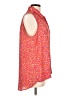 CAbi 100% Polyester Floral Red Sleeveless Blouse Size L - photo 4