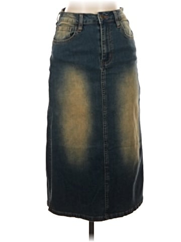 Machine Denim Skirt (view 1)