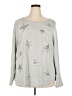 Talbots Stars Silver Long Sleeve T-Shirt Size 3X - photo 1
