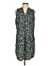 Ann Taylor LOFT Animal Print Blue Casual Dress Size S (petite) - photo 1