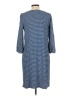 Talbots Stripes Blue Casual Dress Size L - photo 2