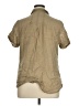 Avenue 100% Linen Tan Short Sleeve Blouse Size 14 - 16 Plus - photo 2