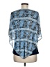 Robert Louis Blue Short Sleeve Blouse Size M - photo 2