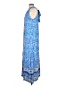 1.State 100% Rayon Paisley Blue Casual Dress Size L - photo 5