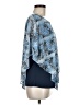 Robert Louis Blue Short Sleeve Blouse Size M - photo 4