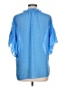 Alice + Olivia 100% Polyester Blue Short Sleeve Blouse Size L - photo 2