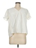 TCEC 100% Polyester Ivory Short Sleeve Blouse Size M - photo 1