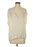 Cali Dreaming Ivory Short Sleeve Blouse Size S - photo 1