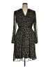 MSK 100% Polyester Animal Print Black Casual Dress Size 16 - photo 1