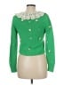 Zara Floral Green Pullover Sweater Size M - photo 2