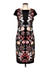 Sandra Darren Graphic Black Cocktail Dress Size 10 - photo 1